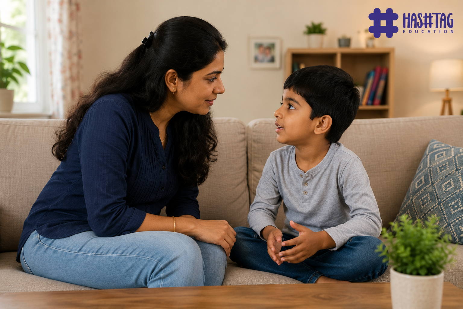 Parent and child having a sincere talk to build trust with your child