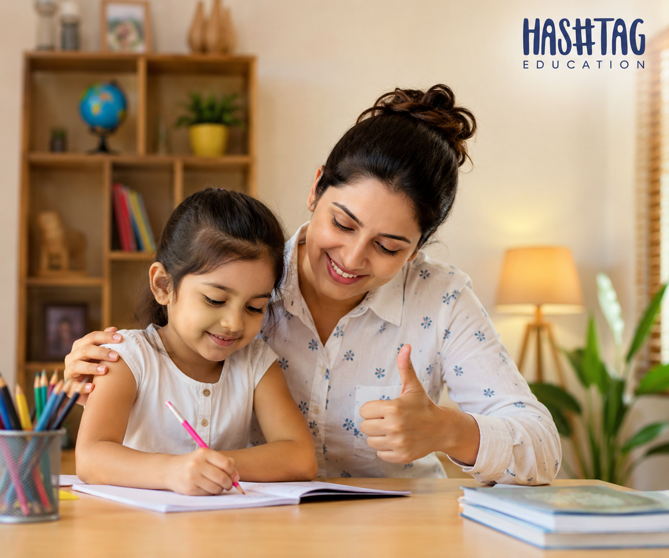 Parent helping raise confident children through thoughtful encouragement